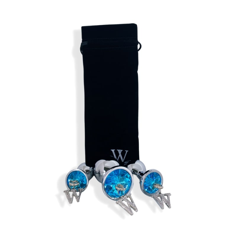 Opis - 3 piece luxury gem butt plug & anal training kit by V For Vibes.